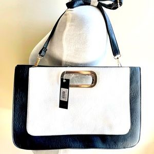 NWT Rebecca & Rifka Black and White Tote Shoulder Bag